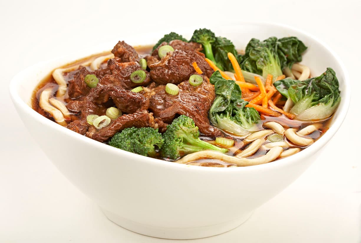 Wok-tossed vegetables and mains